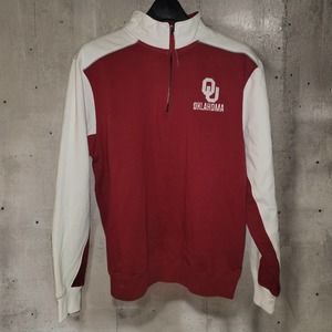 Oklahoma University Sooners 1/4 Zip Pullover - XL - Like New BOOMER SOONER